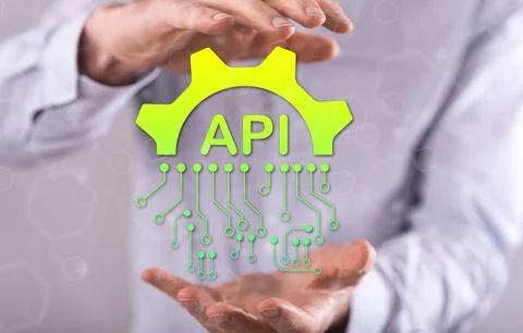 Concept of api Stock Photos