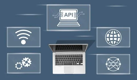 Concept of api Stock Photos