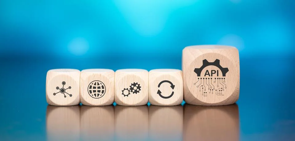 Concept of api Stock Photos