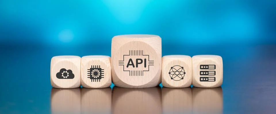 Concept of api Stock Photos