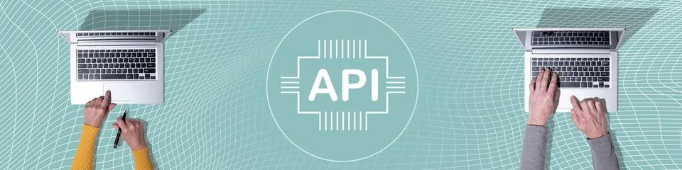 Concept of api Stock Photos