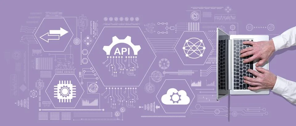 Concept of api Foto stock