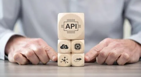 Concept of api Stock Photos