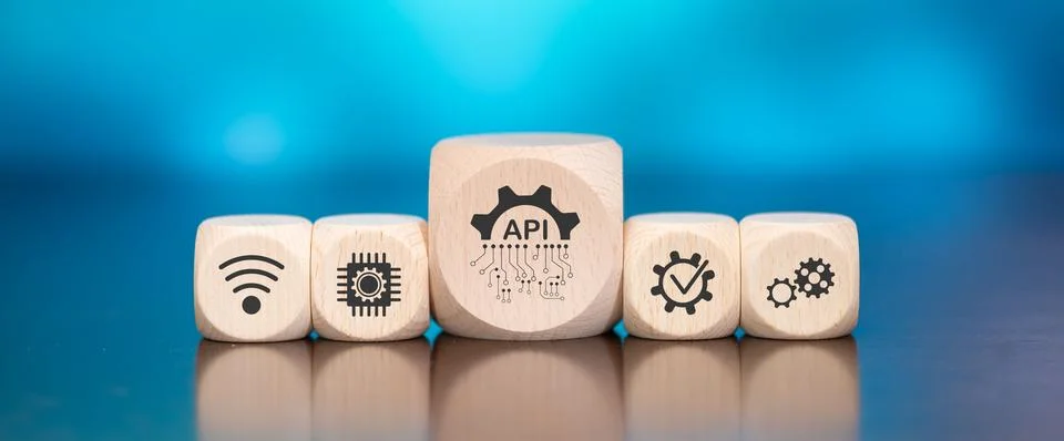 Concept of api Stock Photos