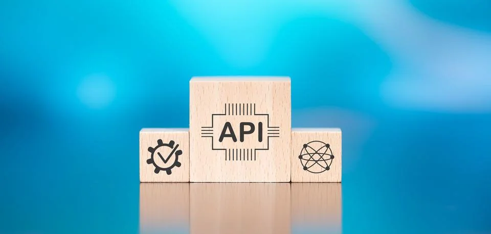 Concept of api Stock Photos