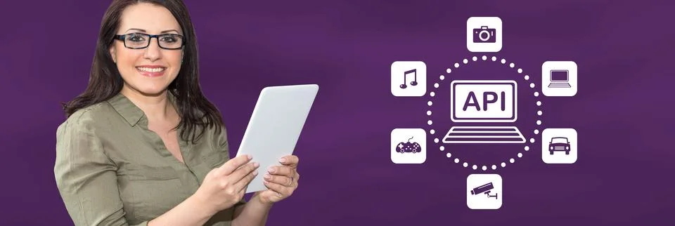 Concept of api Stock Photos