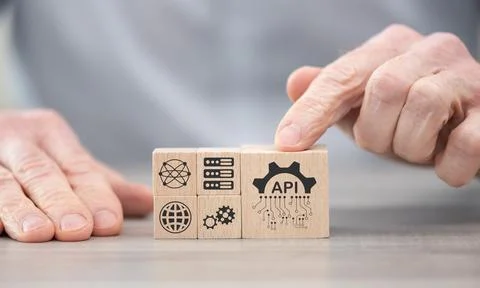 Concept of api Stock Photos