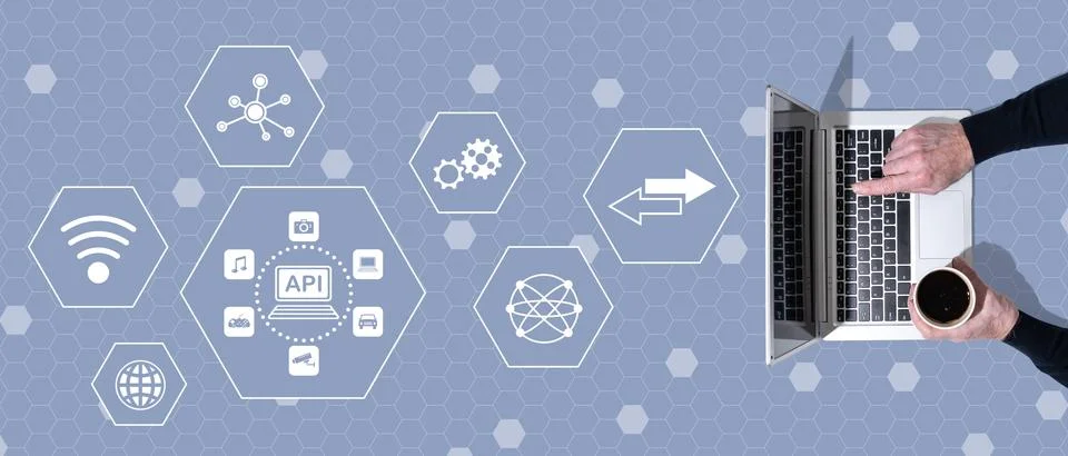 Concept of api Stock-Fotos