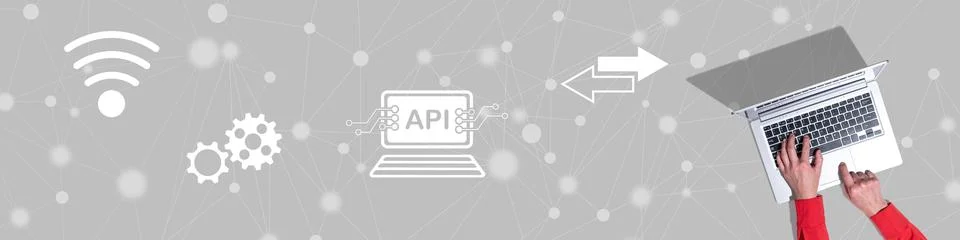Concept of api Stock Photos
