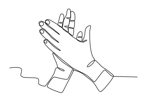 A concept of applause Stock Illustration