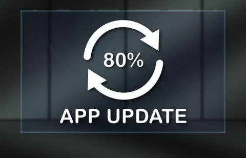 Concept of application update Stock Illustration