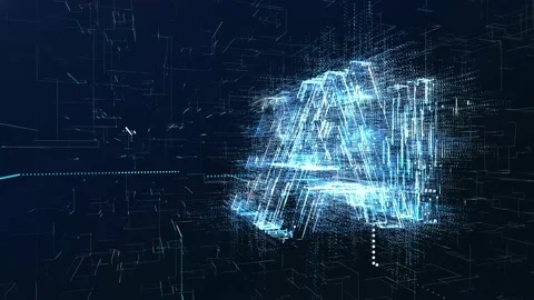 The concept of applying and teaching artificial intelligence AI in the modern Stock Footage 234045536