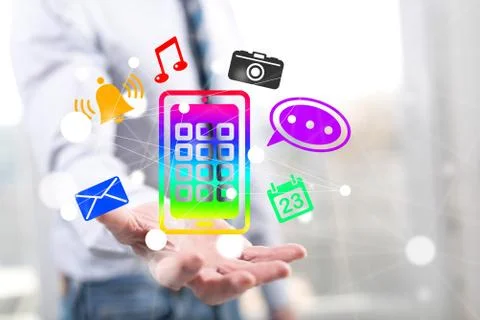 Concept of apps 스톡 사진