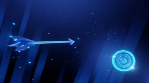 Concept arrow goal concept Stock Footage 262141354