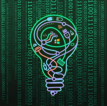 Concept of artificial intelligence 3d 스톡 일러스트