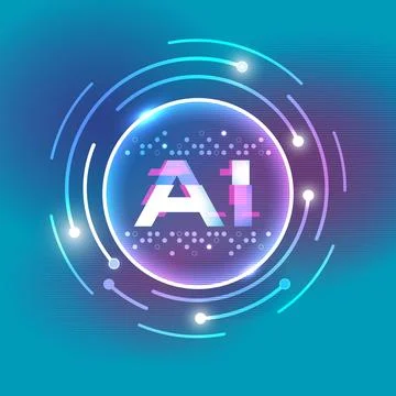The concept of artificial intelligence AI Stock Illustration