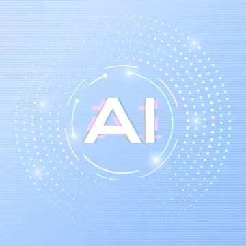 The concept of artificial intelligence AI Illustrazione stock