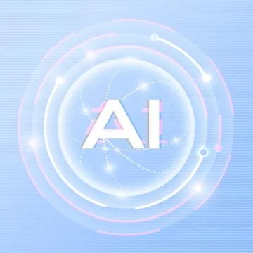 The concept of artificial intelligence AI 스톡 일러스트