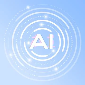 The concept of artificial intelligence AI Stockillustratie