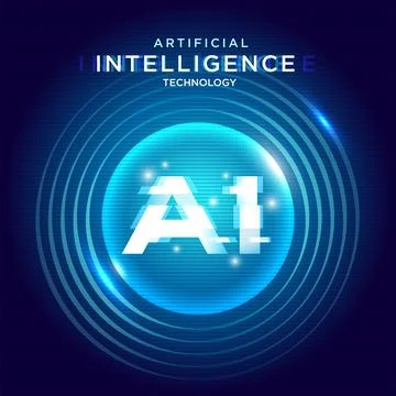 The concept of artificial intelligence AI Stockillustratie