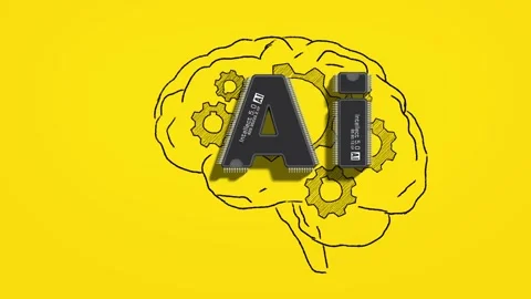 Concept of Artificial Intelligence. Stock Footage 265033107