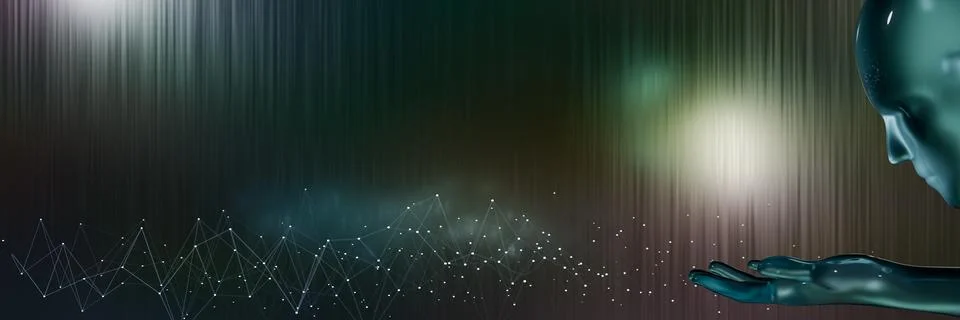 Concept of artificial intelligence generation. Illustrazione stock