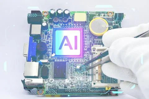 Concept of artificial intelligence next generation technology will be very im Stock Photos