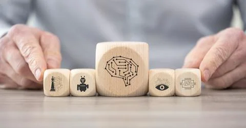 Concept of artificial intelligence Stock Photos