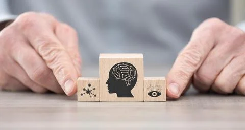 Concept of artificial intelligence Stock Photos