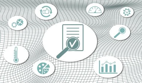 Concept of assessment 스톡 일러스트