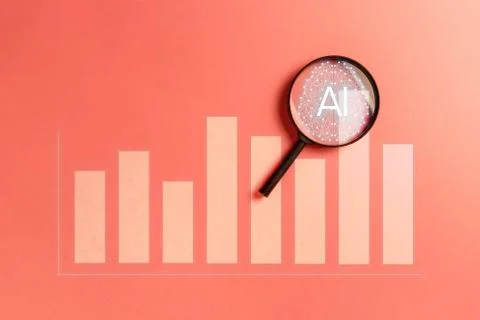 Concept augmented analytics. Business analytics and financial technology conc Stock Photos