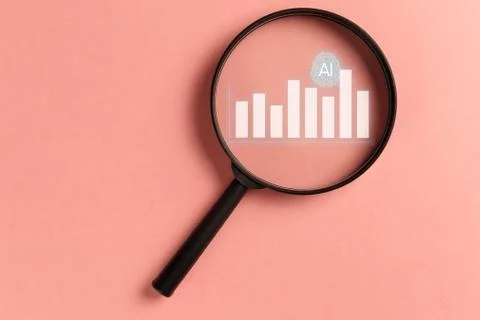 Concept augmented analytics. Business analytics and financial technology conc Stock-Fotos