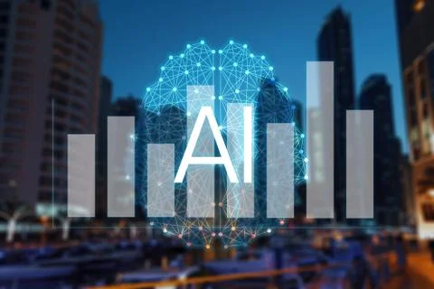 Concept augmented analytics. Business analytics and financial technology conc Stock-Fotos