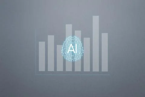 Concept augmented analytics. Business analytics and financial technology conc Stock Photos