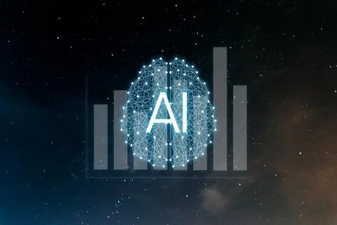 Concept augmented analytics. Business analytics and financial technology conc Stock Photos