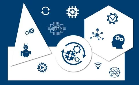 Concept of automation Stock Illustration