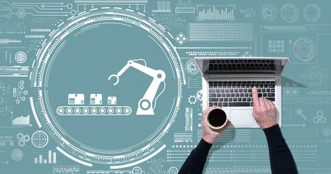 Concept of automation Stock Photos