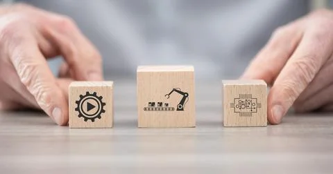 Concept of automation Stock-Fotos