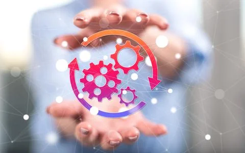 Concept of automation Stock Photos
