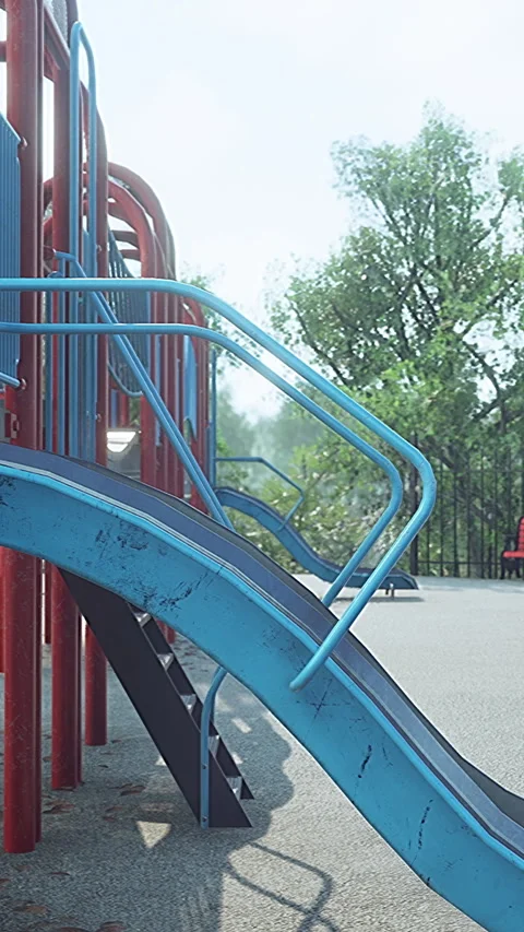 Concept to avoid public playgrounds by kids during the Covid-19 스톡 동영상 275272752