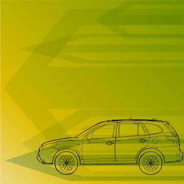 Concept avto drawing Stock Illustration