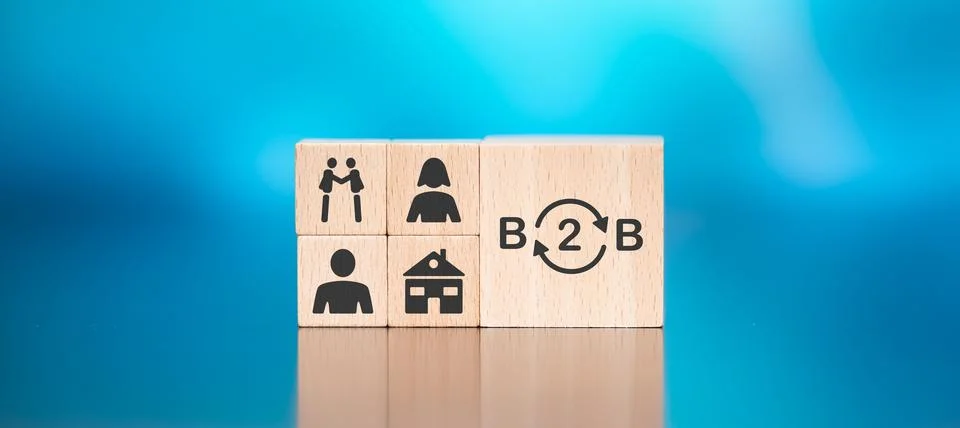 Concept of b2b Stock Photos