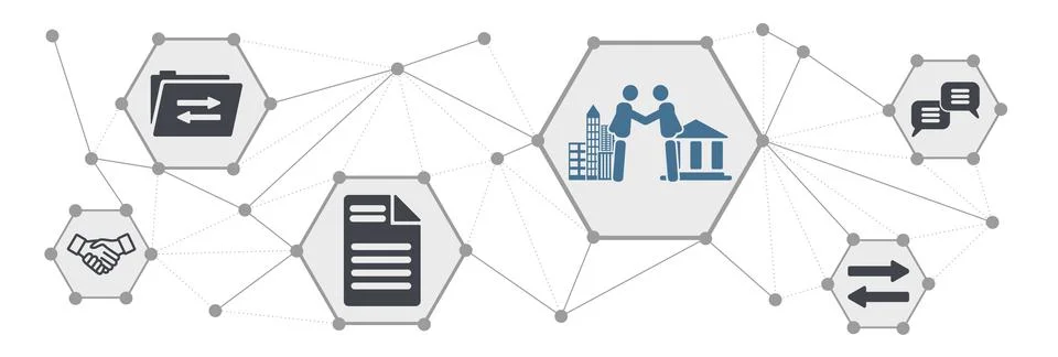 Concept of b2g Stock Illustration