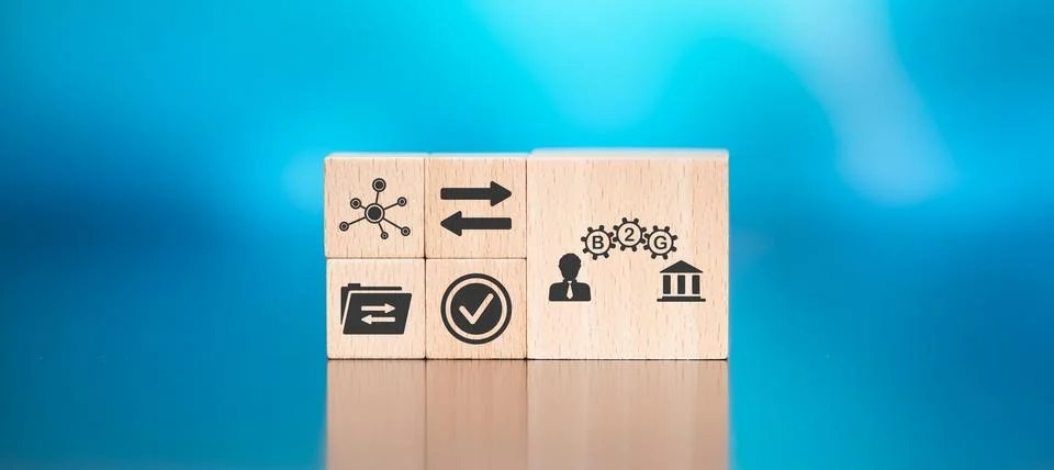Concept of b2g Stock Photos