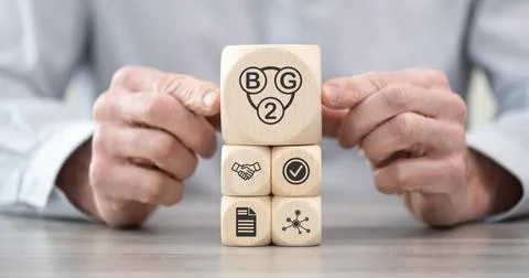 Concept of b2g Stock Photos
