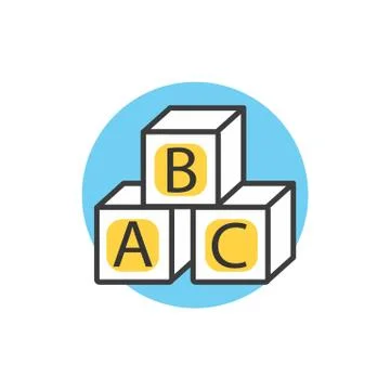 Concept Back to School Icon 3d Isometric 스톡 일러스트
