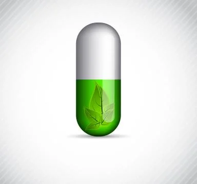 Concept background with pill Stock Illustration