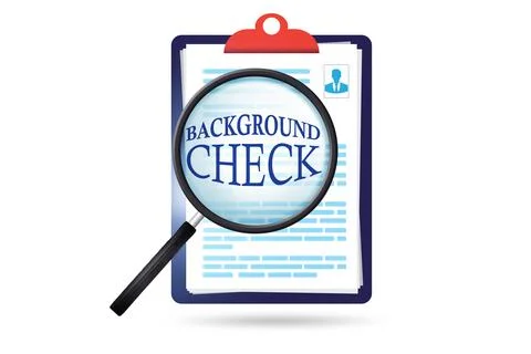 Concept of background security check Stockillustratie