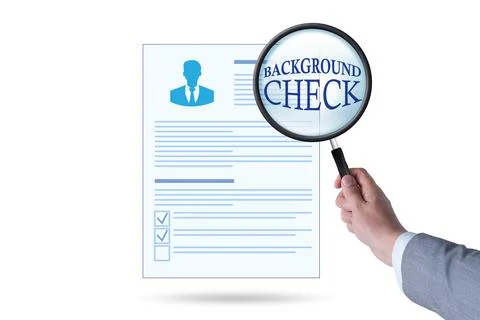 Concept of background security check 스톡 일러스트