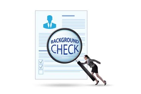 Concept of background security check Stock Photos